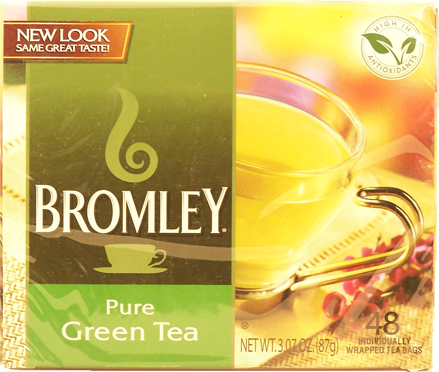 Bromley  pure green tea, 48 individually wrapped tea bags Full-Size Picture